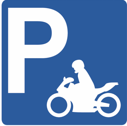 Emplacement de parking moto